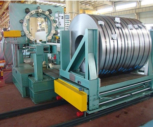 Steel coil packaging line