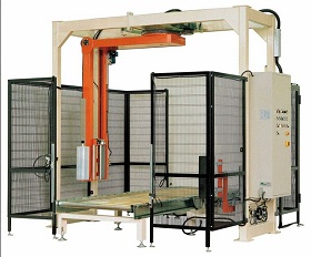 rotate arm pallet stretch wrapping machine