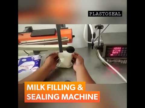 Low cost milk packing idea / Milk filling and sealing machine / Milk filling on stand up pouches