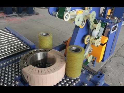 Bearing packing machine and bearing wrapping machine by film+paper