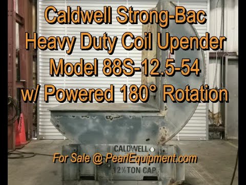 Caldwell 25,000 Lbs. Heavy Duty Coil Upender w/ 180° Powered Rotation Model: 88S-12.5-54