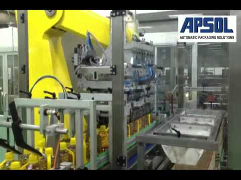 Case Packing Line for Edible Oil Bottles- Clearpack Group