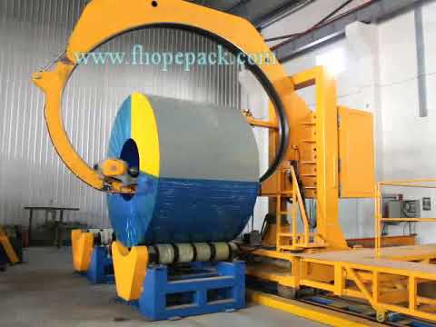 Master coil packing machine for cold roll coil packaging project
