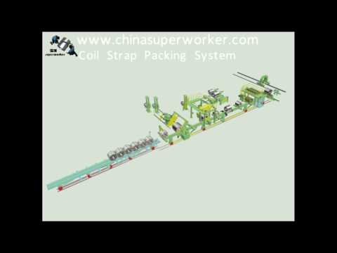 metal coil automatic strap packing line
