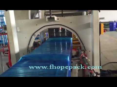 Aluminum horizontal wrapping machine with Spacer feeder