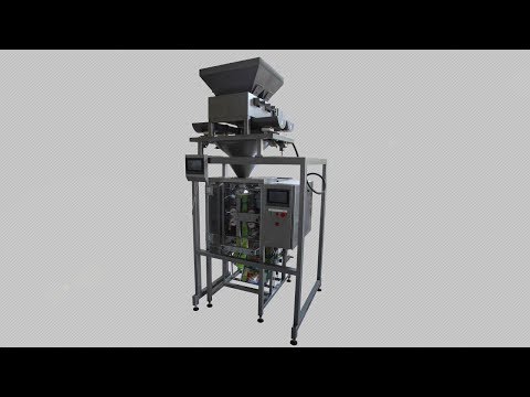 Automatic Packaging Line for Coffee Beans with 2-head Weigher