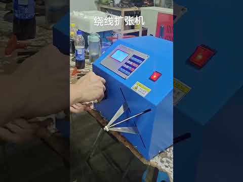 #cable coiling winding tying machine with rubber band #packingmachine