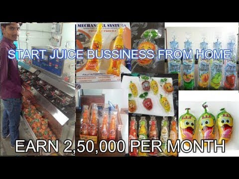 Juice pouch filling machine, Shape pouch Filling machine