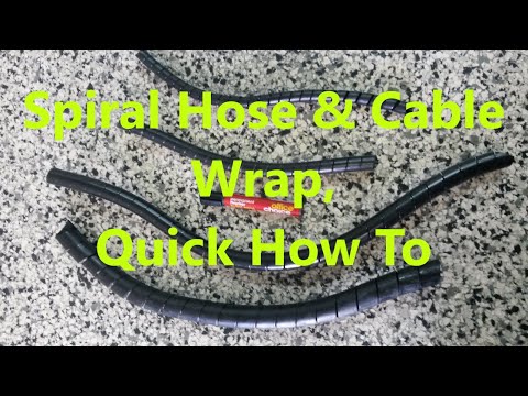 Spiral Wrapping Hose &amp; Cables for Protection, The Quick &amp; Easy Way