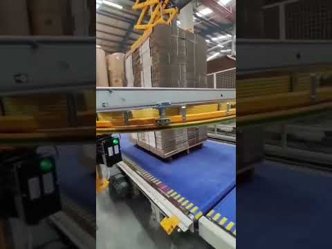 Automatic pallet wrapping machime | production process