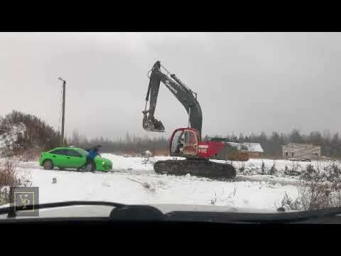 leg dich nie mit einem russischen Baggerfahrer an