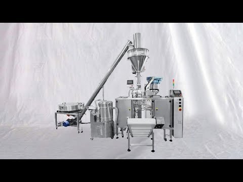 fully automatic spout bag filling sealing vacuum packaging machine herbal granules bagging equipment