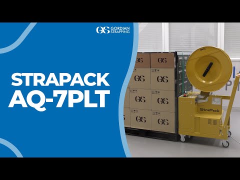 StraPack AQ-7PLT Semi-Automatic Strapping Machine | Gordian Strapping