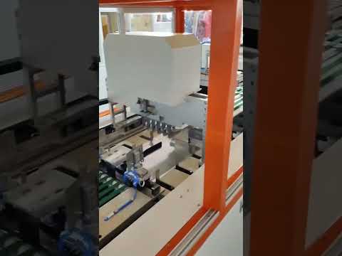 Automatic clothing product folding feeding bag inserting sealing packing line