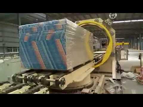 6 sided horizontal orbital stretch wrappper for Board packing