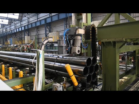 steel pipe strapping line &amp; bundling machine