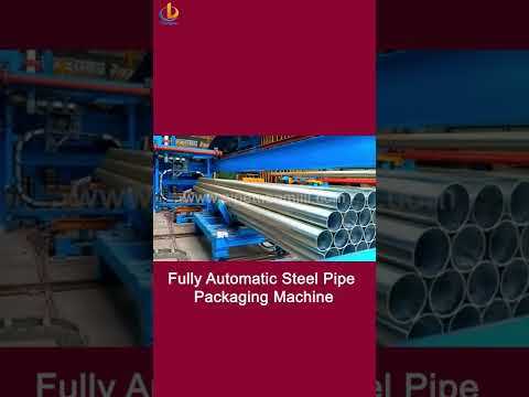 Fully Automatic Steel Pipe Packaging Machine, Galvanized Tube Packaging Machine