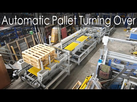 Wooden Pallet Production Line with Automatic Pallet Turning Over