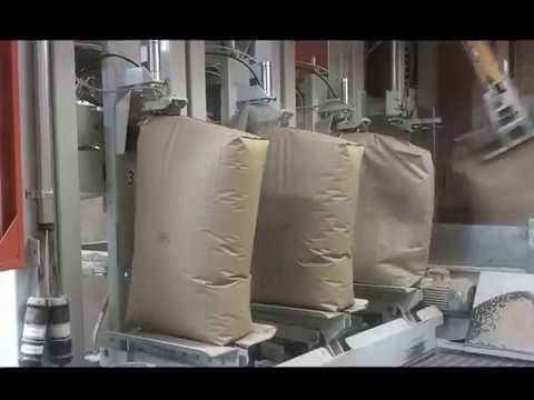 Model 7300 Valve Bag Filler (3-Spout) with Automatic Bag Placing (600 Bags / Hour)