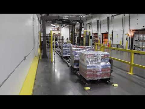 Orion MA-X Specialty Stretch Wrapper with LoPro Conveyor Running Single Pallets | ProPac.com