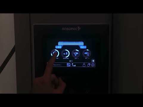 Orbit R horizontal stretch wrapper - Understanding the HMI icons and how to thread the carriage