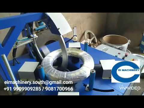 Horizontal coil wrapping machine zinc wire