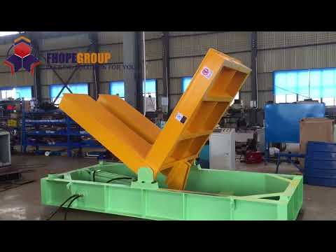 Hydraulic upender and tiler for spool, drum, and steel coil