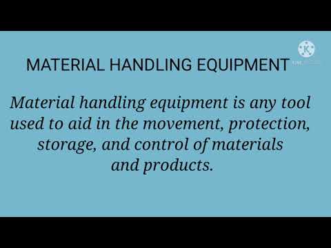 Types of Material handling equipment