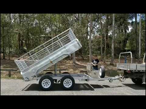 Hydraulic tipper trailer