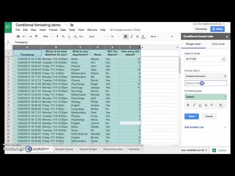 Google Sheets: Conditional Formatting and Filtering with Custom Formulas