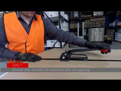 How to use a manual steel Strapping tensioner