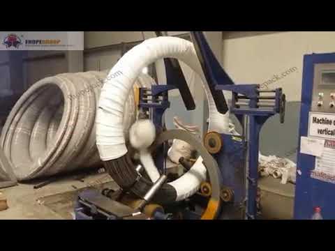Wire roll wire coil wrapper machine