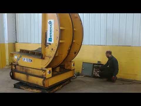 20,000 LBS BUSHMAN COIL TIPPER / UPENDER WITH BASE ROTATION: STOCK #14202