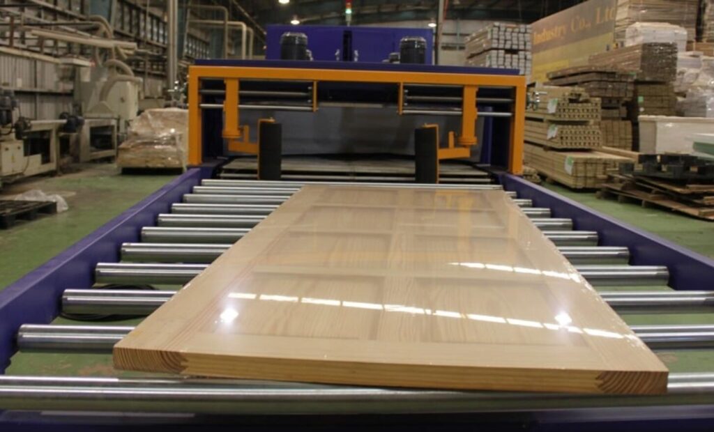 Door shrinking machines