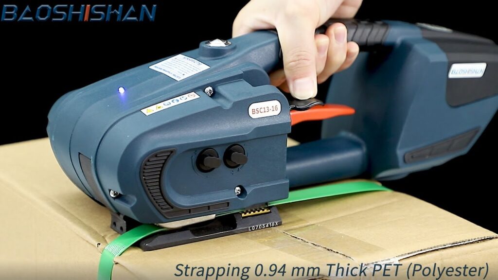 Compact Electric Strapping Tool for Efficient Packaging
